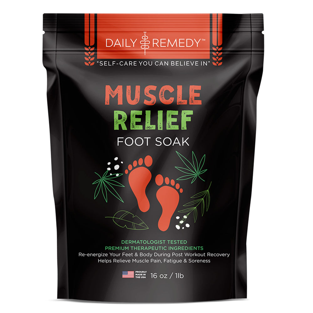 Muscle Relief Foot Soak - for Soothe Foot Aches, Muscle Pain, Sore Joints, Tired Feet 16 oz