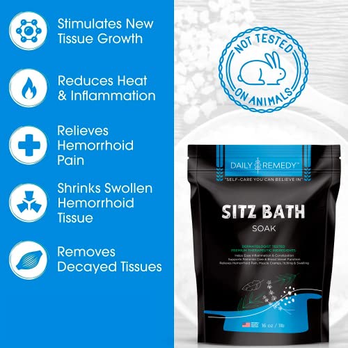 
                  
                    All Natural Sitz Bath Soak with Epsom Salt - Made in USA - for Postpartum Care, Hemorrhoid Treatment, Fissure Treatment & Yoni Steam 16 oz
                  
                