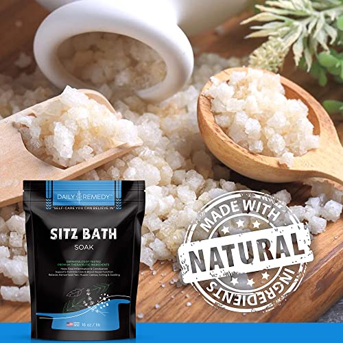 
                  
                    All Natural Sitz Bath Soak with Epsom Salt - Made in USA - for Postpartum Care, Hemorrhoid Treatment, Fissure Treatment & Yoni Steam 16 oz
                  
                