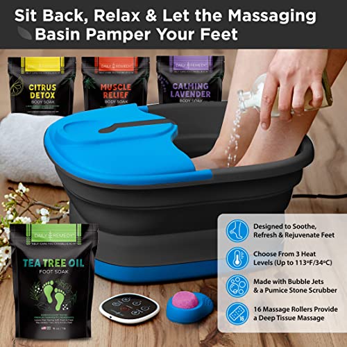 
                  
                    Collapsible Electric Foot Spa Basin with Heat, Jets and Rollers
                  
                