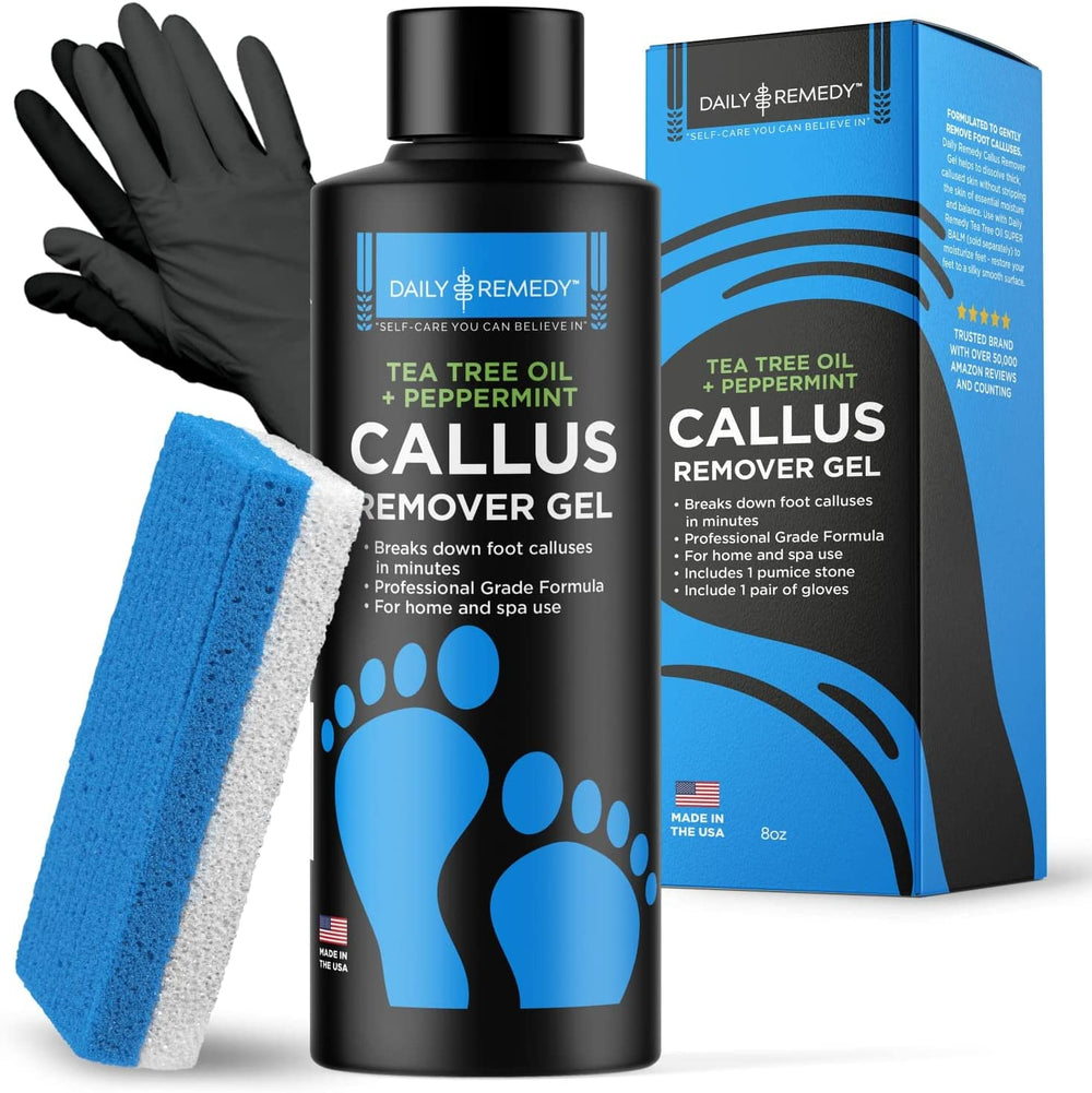 Callus Remover Gel & Pumice Stone Set for Feet & Pedicure