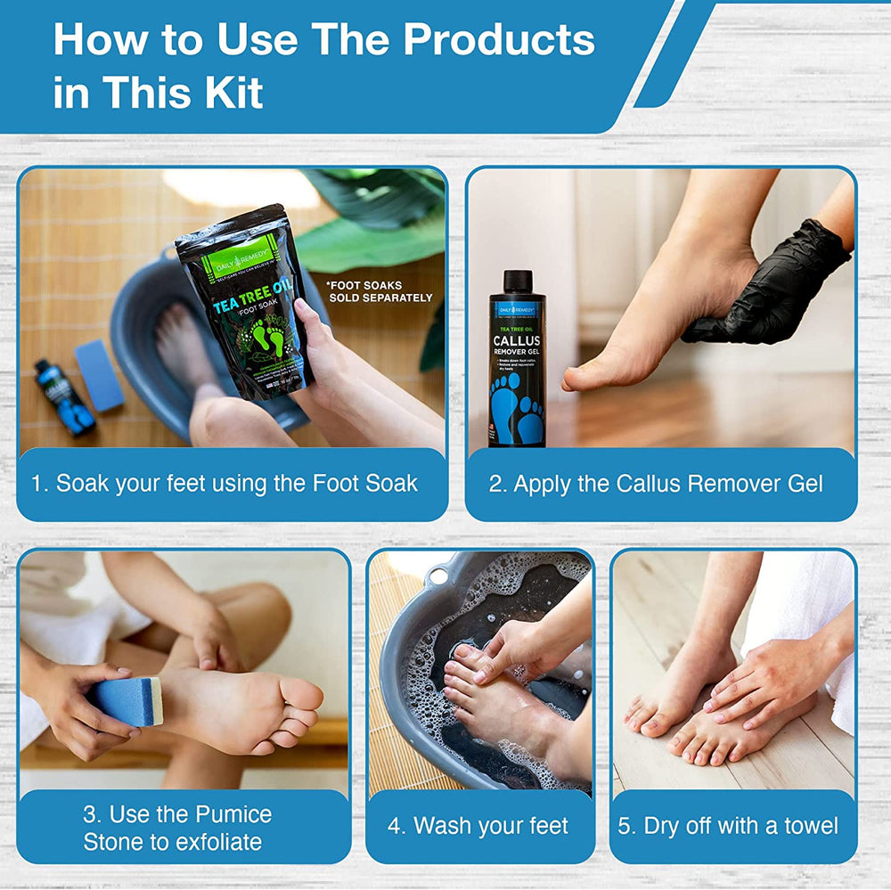 Callus Remover Gel Pumice Stone Set for Feet Pedicure