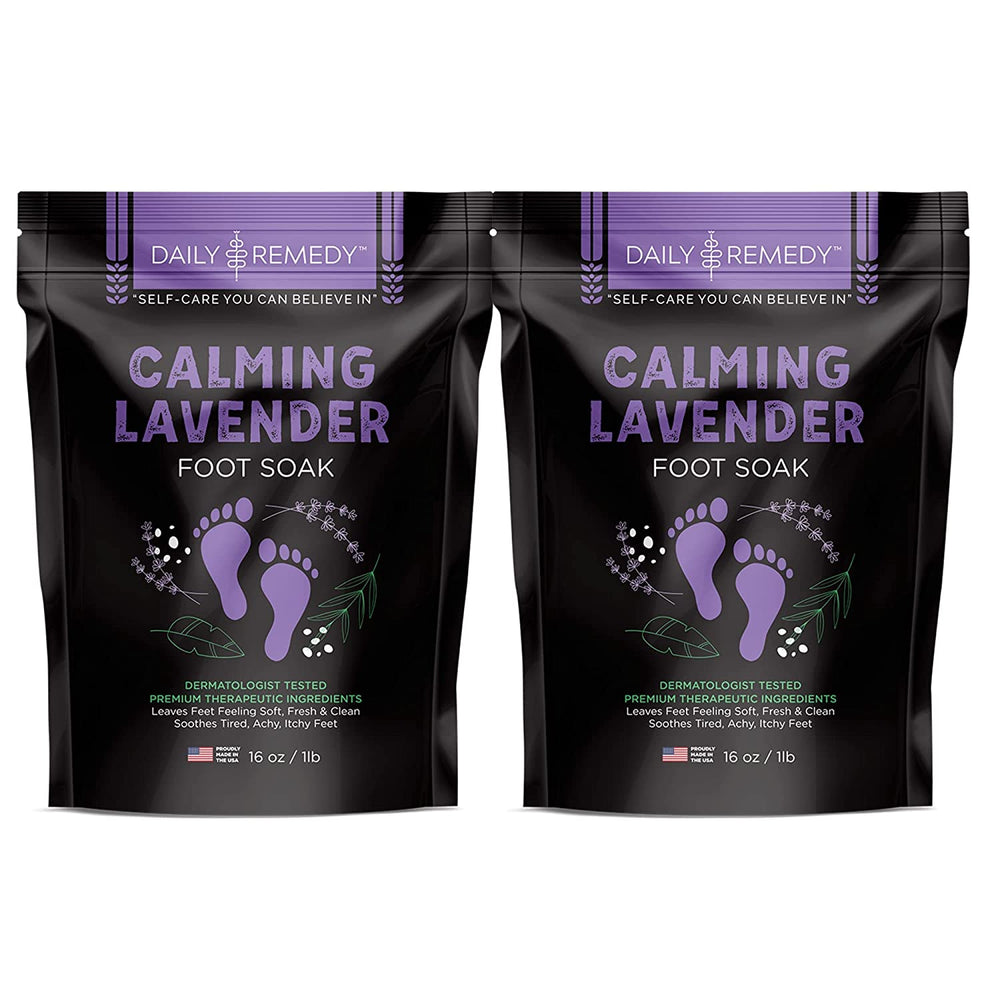 
                  
                    Calming Lavender Foot Soak - for Athlete’s Foot, Tired Achy Feet, Pedicure & Smelly Foot Odor 16 oz
                  
                
