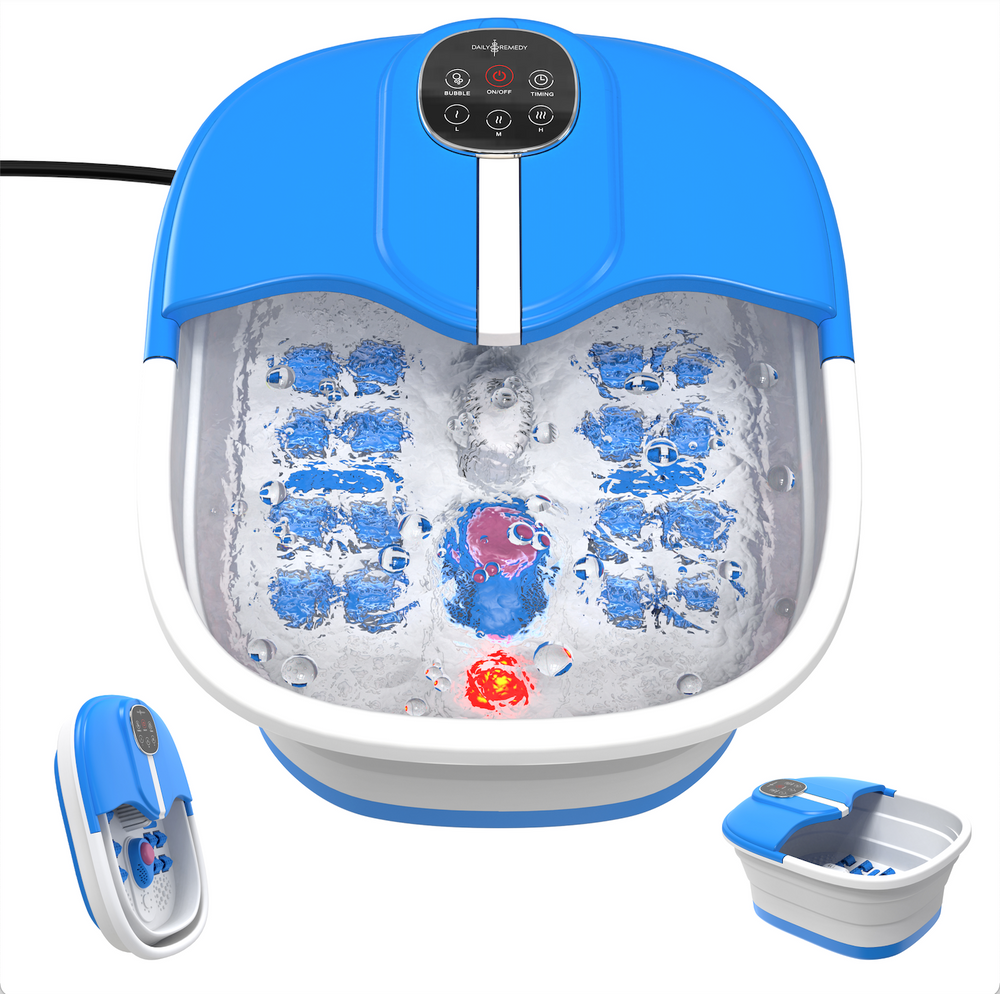 Collapsible Electric Foot Spa Basin with Heat, Jets and Rollers DailyRemedyStore Collapsible Electric Foot Spa Basin with Heat, Jets and Rollers DailyRemedyStore